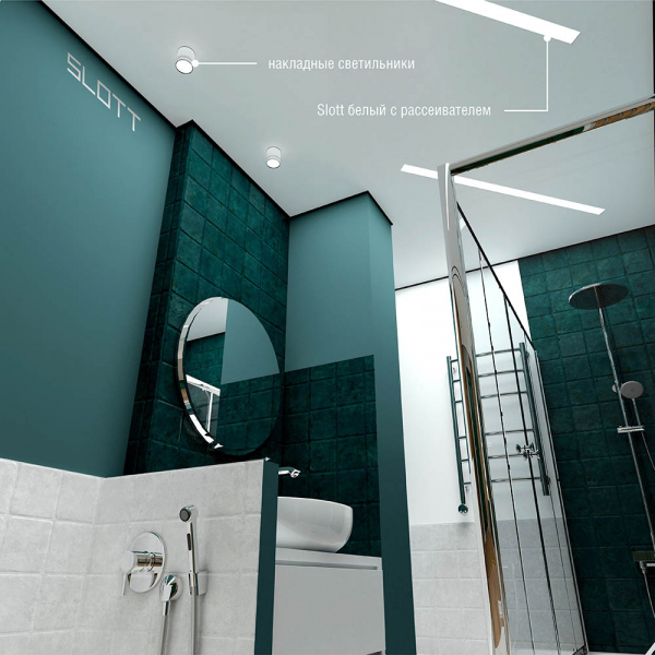 Натяжные потолки в ванной